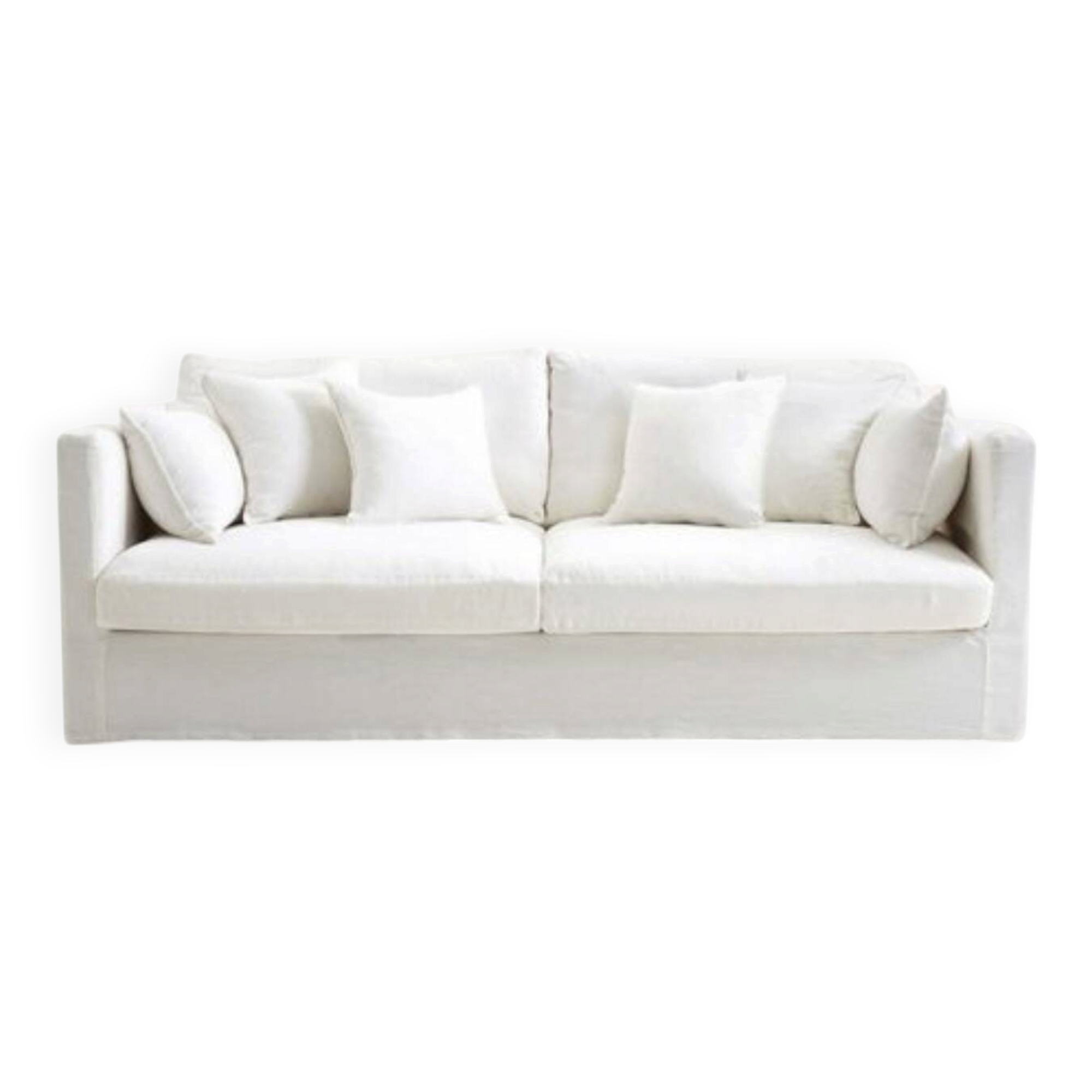 Kinkajou linen sofa, 5-seater