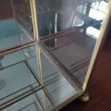 Glazed brass shelf to install