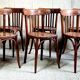 Set 6 chaises bistrot Mahieu années 30/40