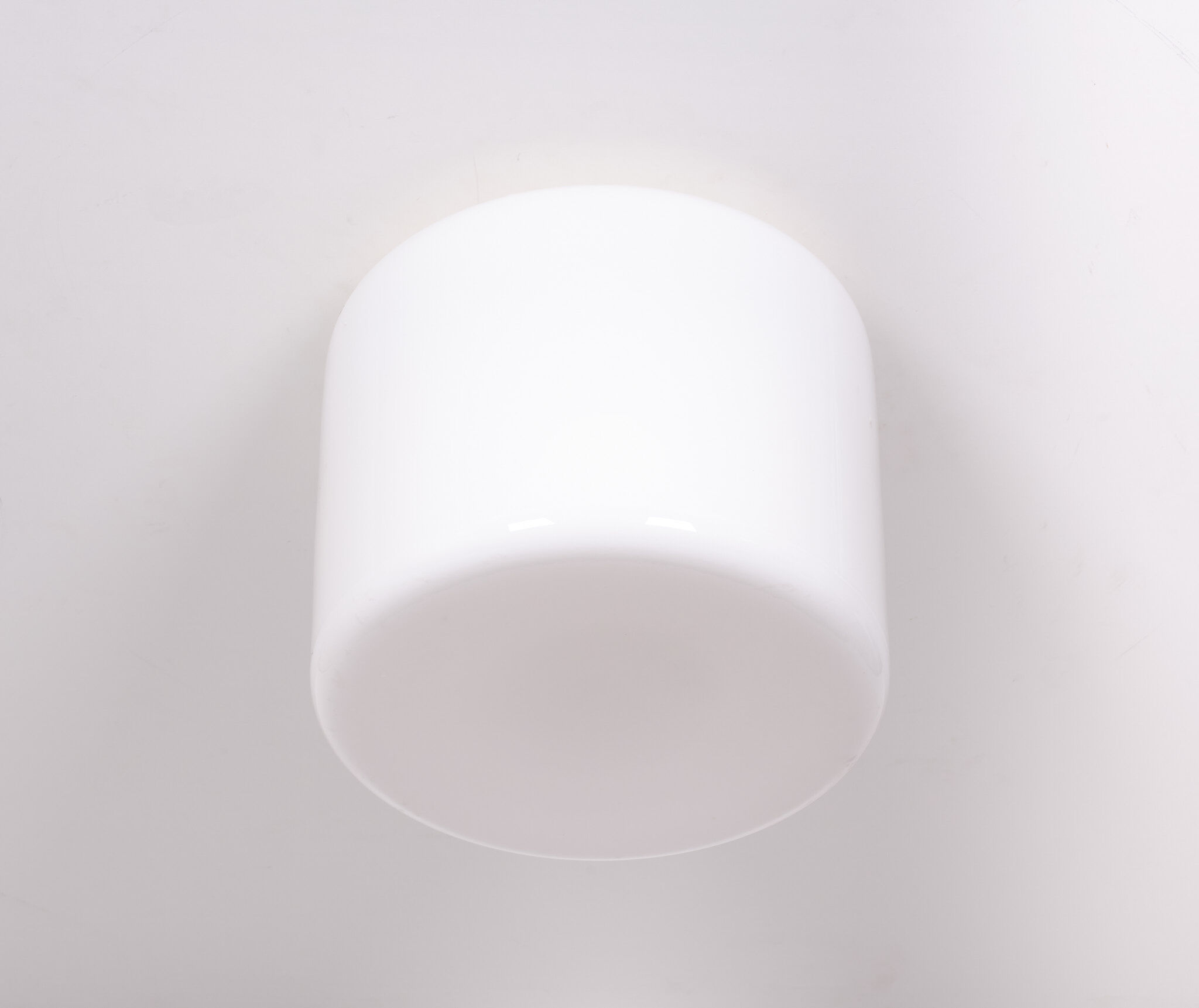 Large Prof Wilhelm Wagenfeld Opaline Pendant Lamp 1930s