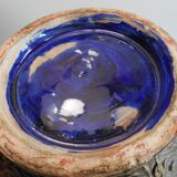 POT / TERRACOTTA VASE VERNISSEE / DECOR BRASS