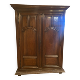 Large linen cupboard in Louis XIV style made of solid wood – 19th century