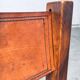 Elm and Cognac Leather Dining Room Chairs Set in the style of Pierre Chapo, Italy, 1960s, Set of 4