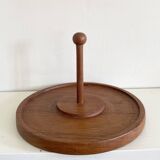 Plateau à condiments en teck vintage