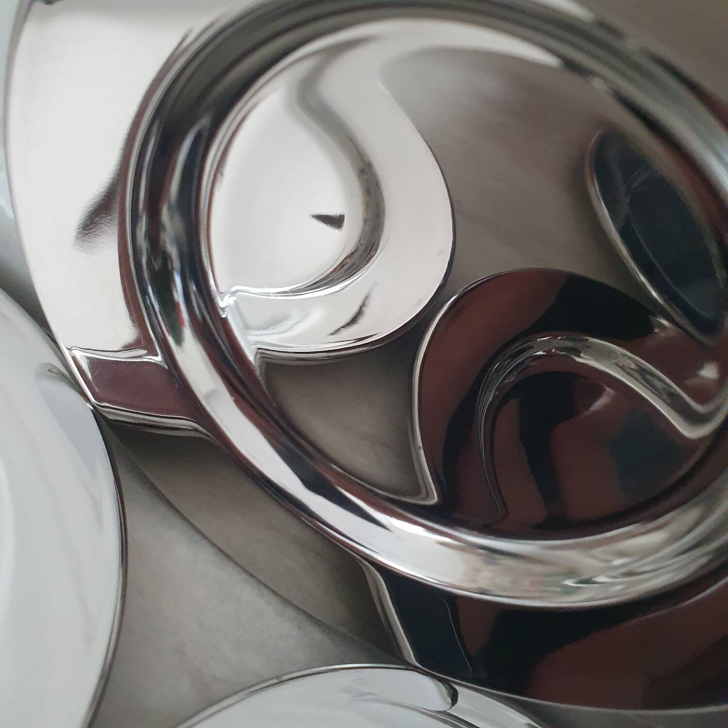 Alessi Alfra / Small presentation plates in 18/8 stainless steel