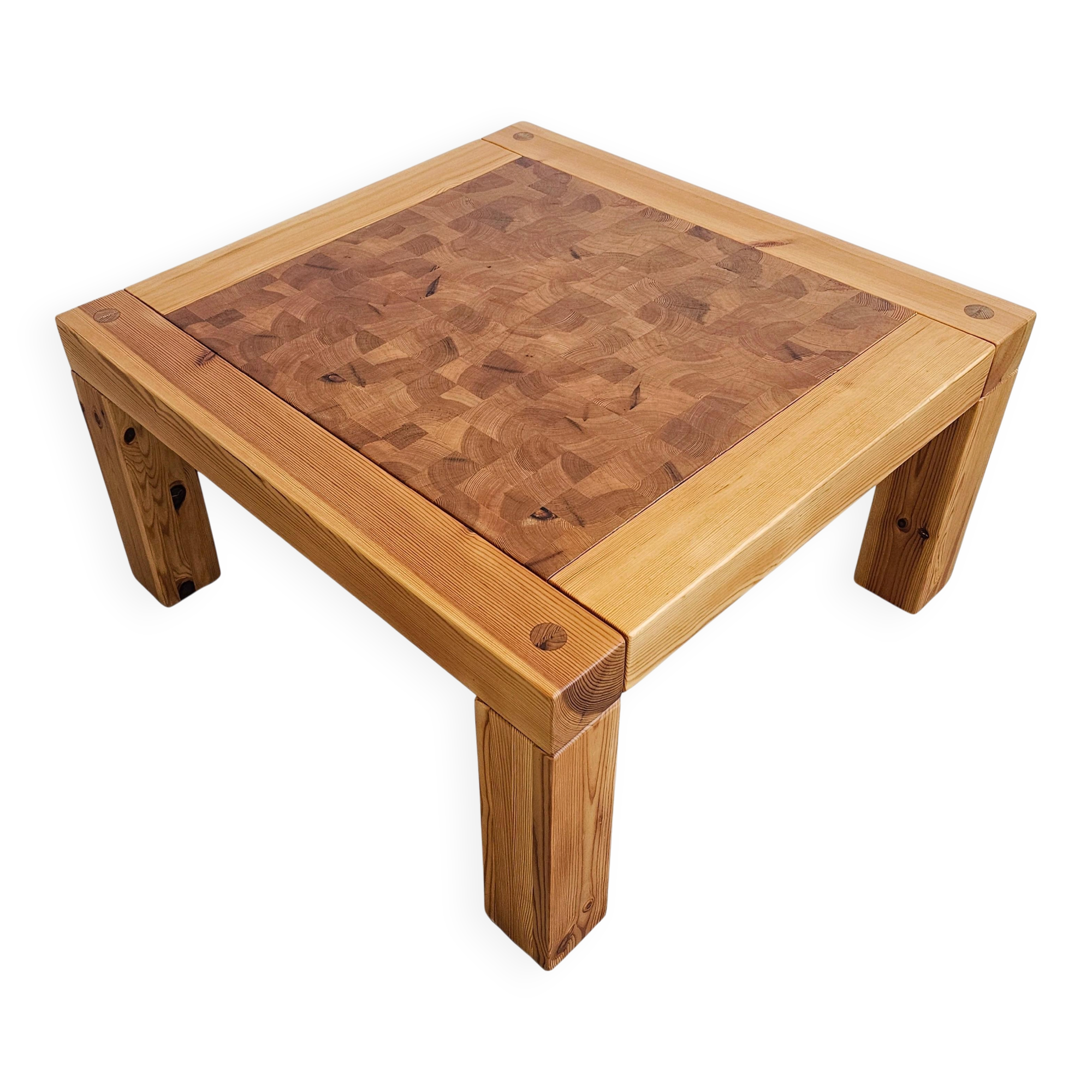 Mid Century side table in pine by Jaob Kielland Brandt