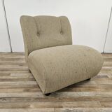 70s modular sofa with three seats in fabric