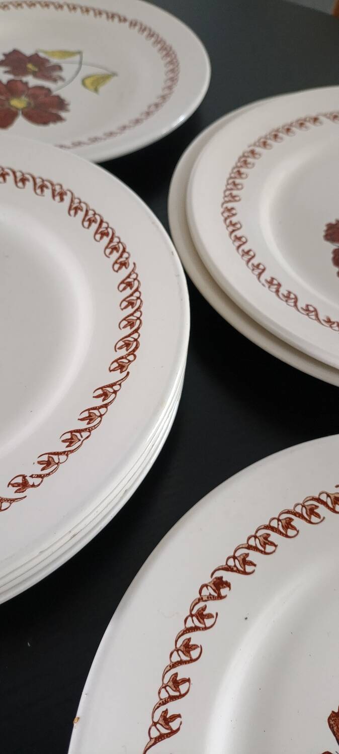 16 assiettes vintages
