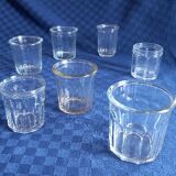 Lot de 8 pots anciens  de confiture utiles en automne taille diverse