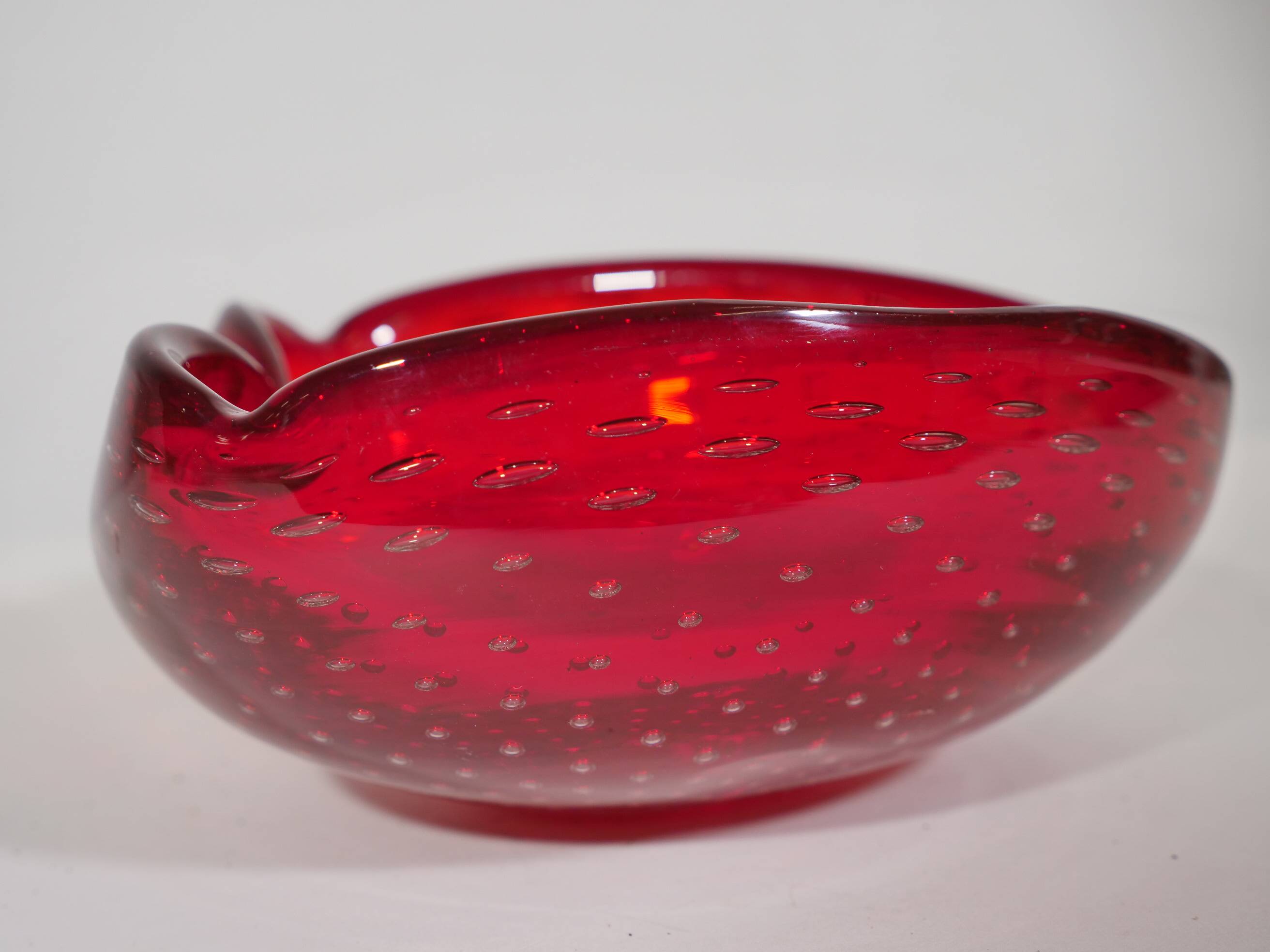 Carlo scarpa venini murano glass bowl