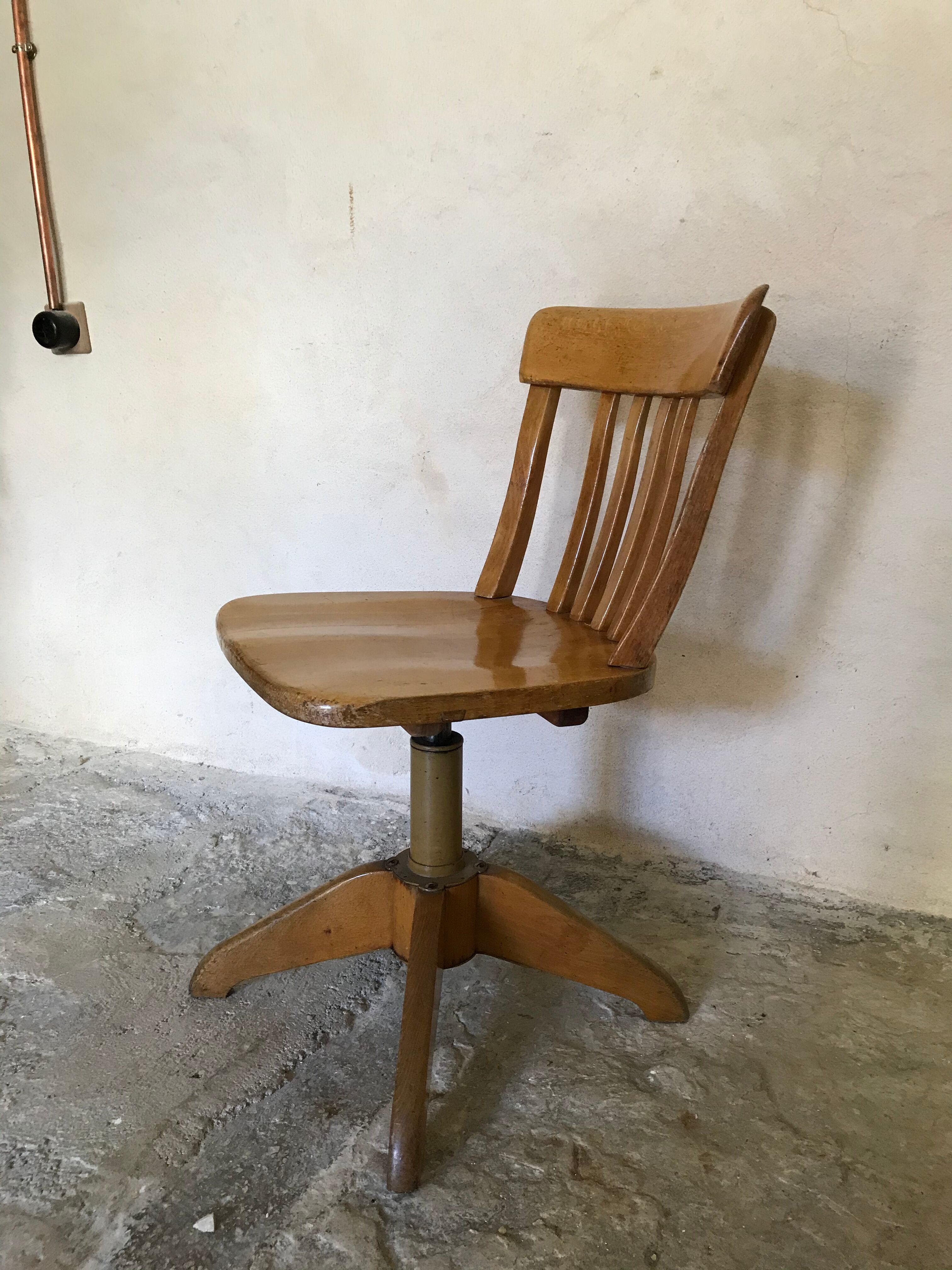 Mid-century Stoll vintage workshop chair
