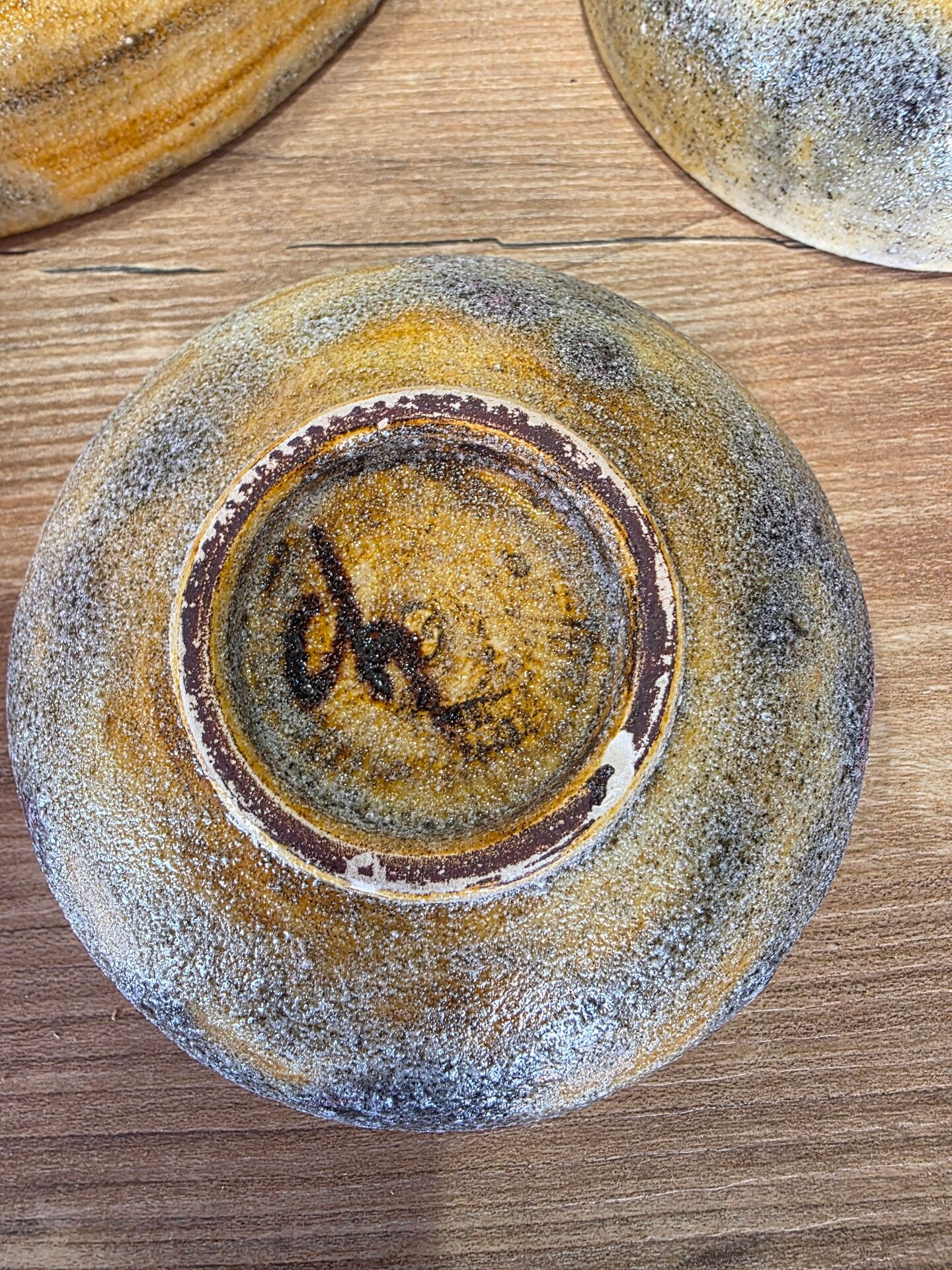 Magnificent vintage service in Vallauris fat lava from the 60s-70s, signed.