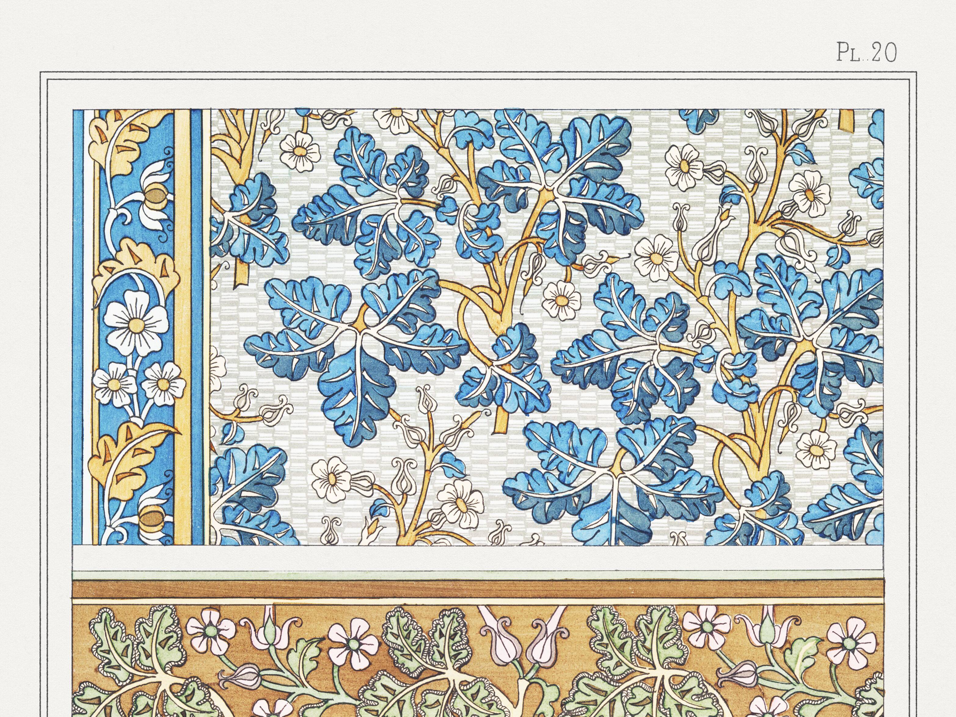 Poster “Geranium”, after an Art Nouveau lithograph from 1897