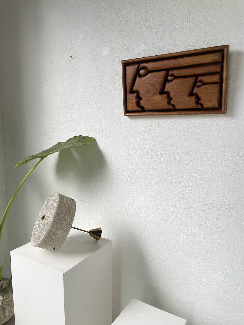 70s granite Perspex pendant light