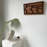 70s granite Perspex pendant light