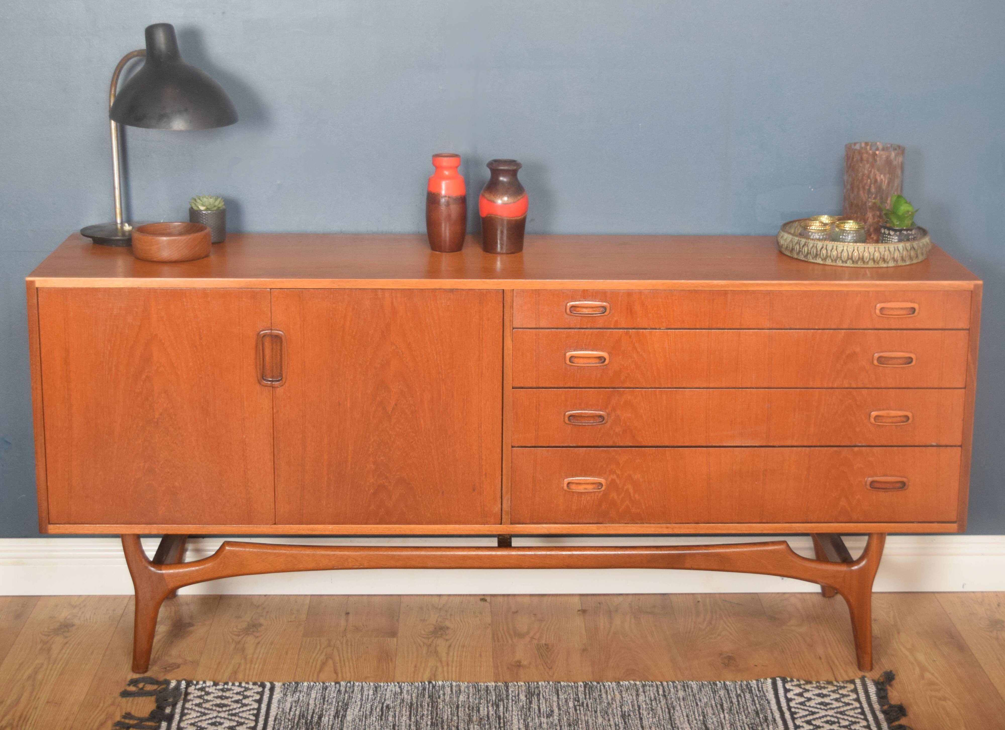 Restored Teak 1960s Greaves & Thomas Retro Sideboard