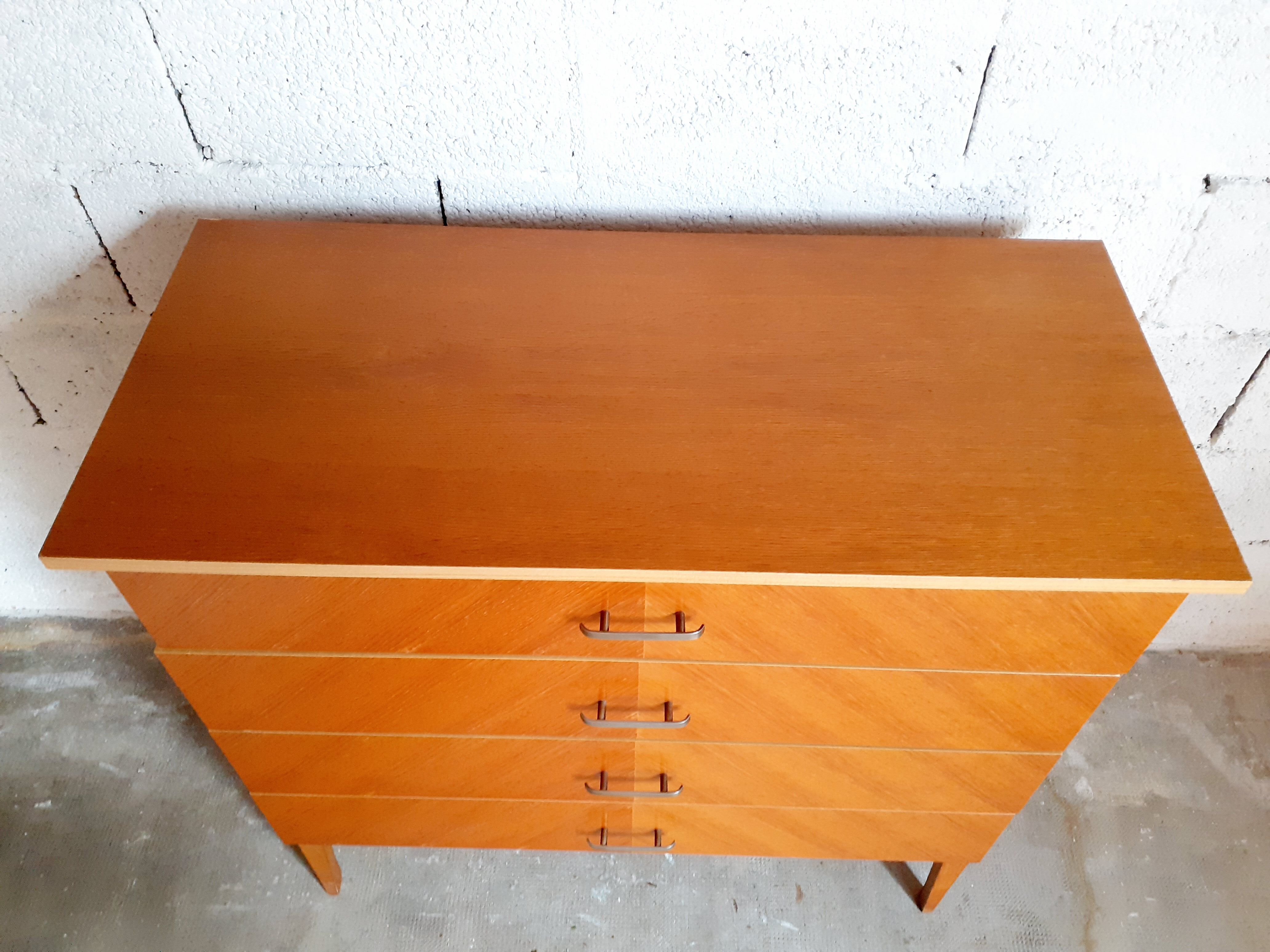 Commode vintage années 50 60 en bois