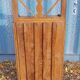 Glass side table in Burmese teak