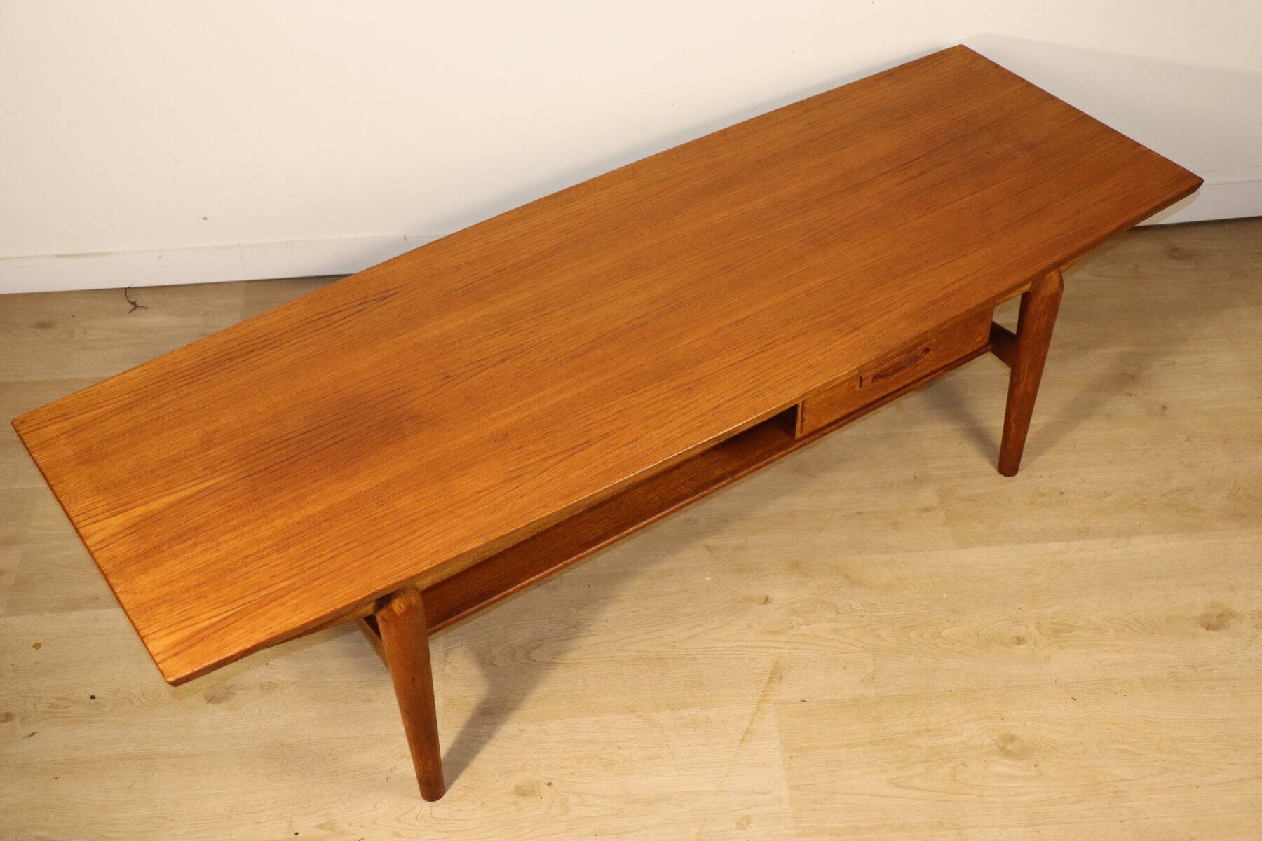 Scandinavian teak coffee table from the 1960s.