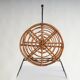 Mid-century round rattan magazine holder