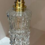 Vintage portable lamp - molded glass