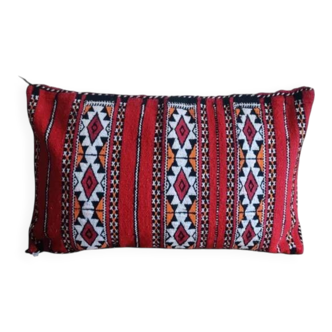 Red Moroccan kilim cushion