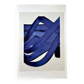 Pierre Soulages - Superbe Affiche d'après Sérigraphie 18 - 1988