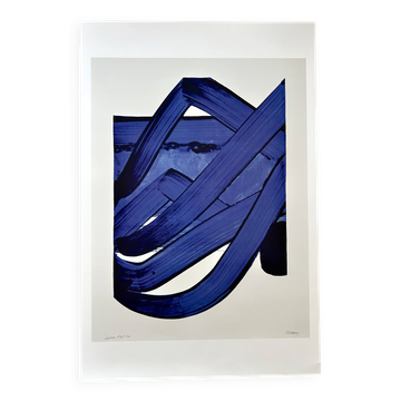 Pierre Soulages - Superb Poster after Screen Print 18 - 1988