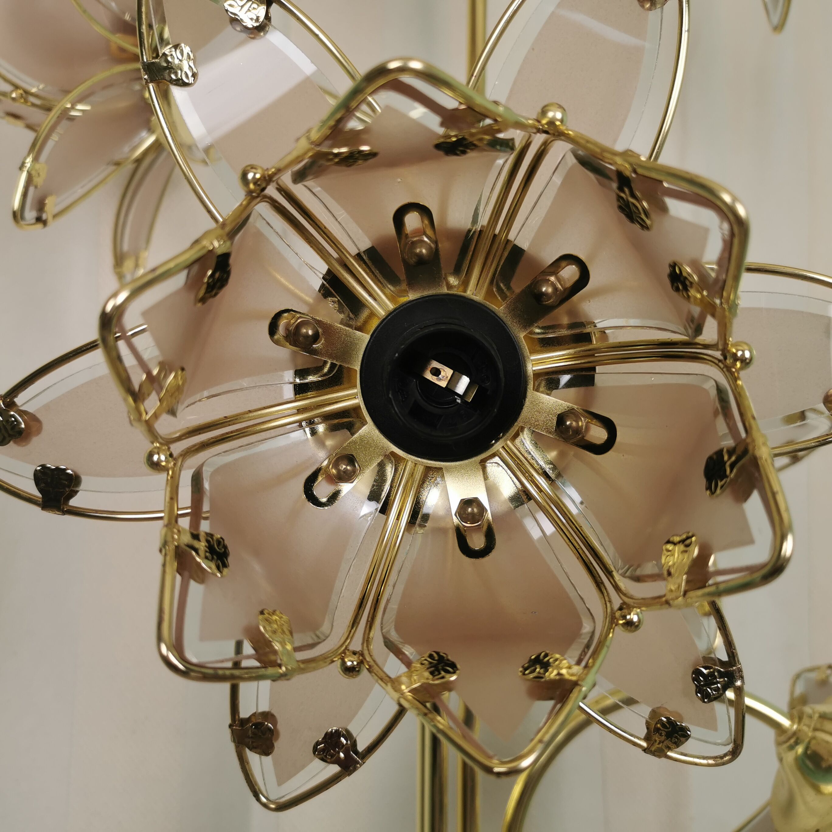 Italian floor lamp "lotus flowers"