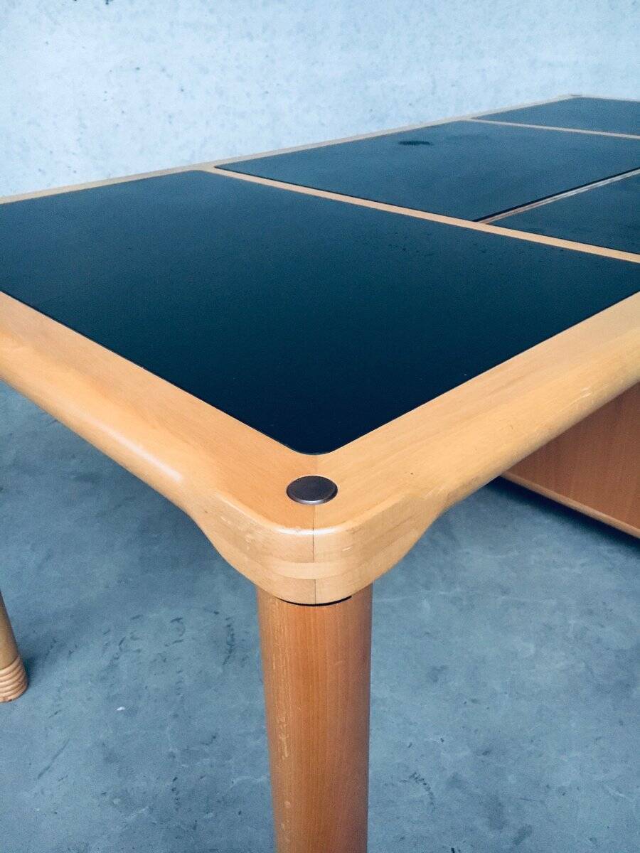 Scandinavian Ergonomic Design Writing Desk and Stool from Stokke, 1980s, Set of 3