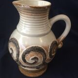 Ceramic jug or pitcher from the strehla fat lava workshops