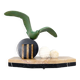 Sculpture Art Déco en marbre, onyx et épeautre