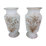 Pair of opaline vases