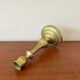 Vintage baluster-shaped antique brass candlestick