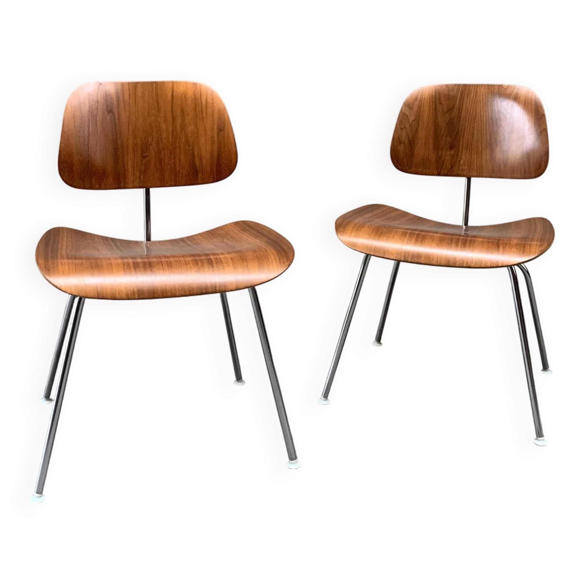 Chaises DCM Noyer Ray & Charles Eames Dining Chair Metal Herman Miller
