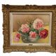 Painting / Oil on canvas signed G. DUBOIS 1944. Montparnasse frame, Bouquet