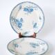 Pair of Sarreguemines ironstone dinner plates, Royat pattern, 19th century