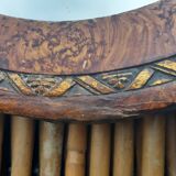 Oval mirror wood and gilding