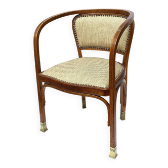 Secession Armchair 715F by Gustav Siegel for J.J.Kohn