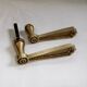 Pair of Louis XVI style beaded bronze door handles