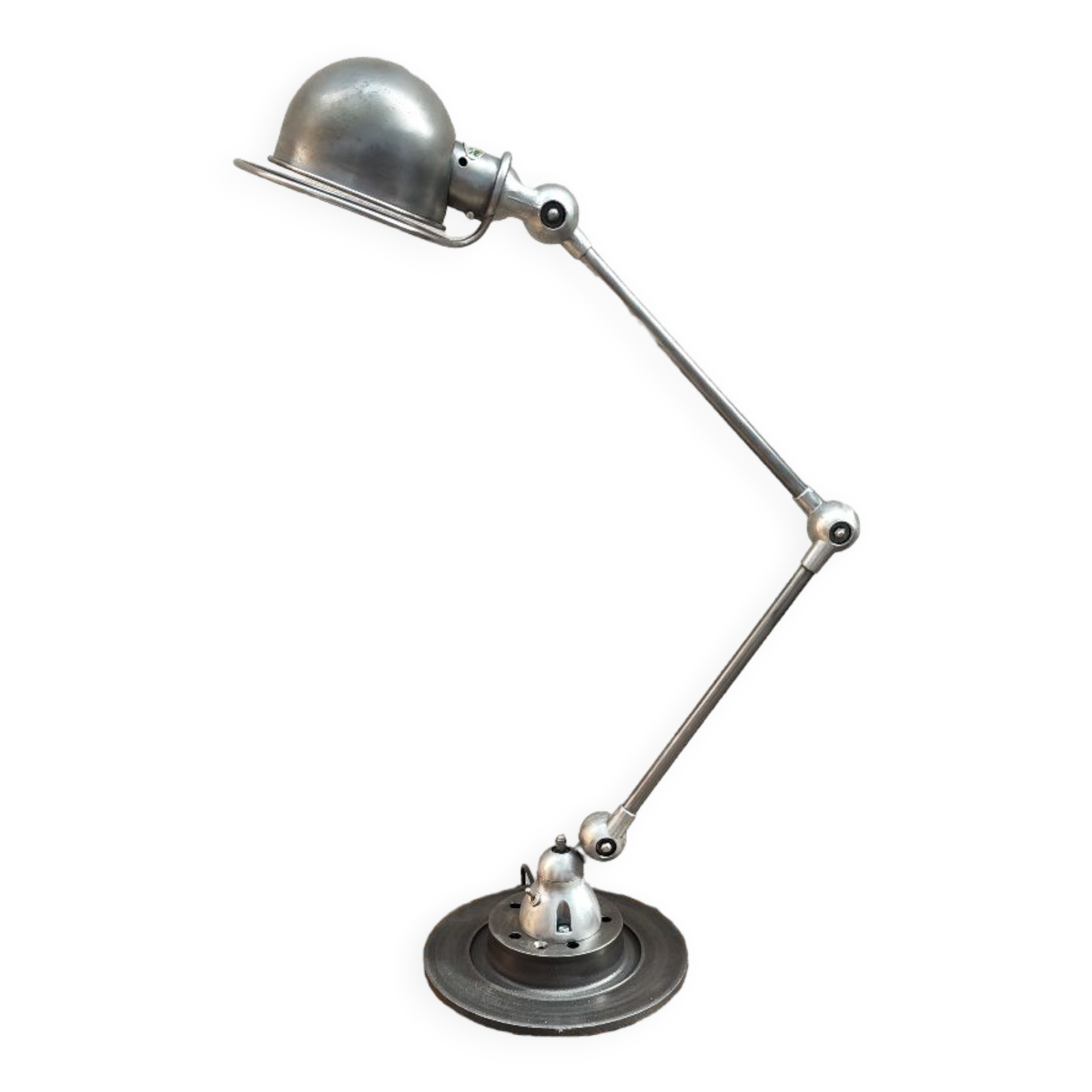 Industrial lamp Jielde two arms patina grahite