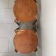 Pair of Artek stools model E60 (rare version with 4 legs), Alvar Aalto