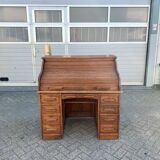 Bureau à volets en chêne