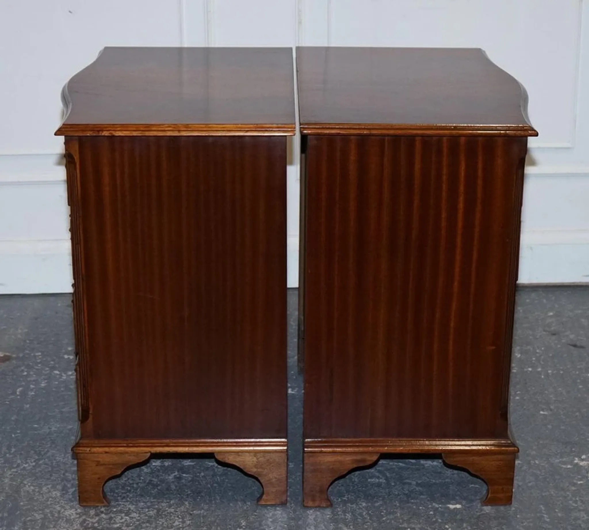 Large Wooden Bedside Tables, Set of 2