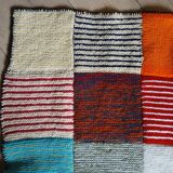 Wool patchwork blanket