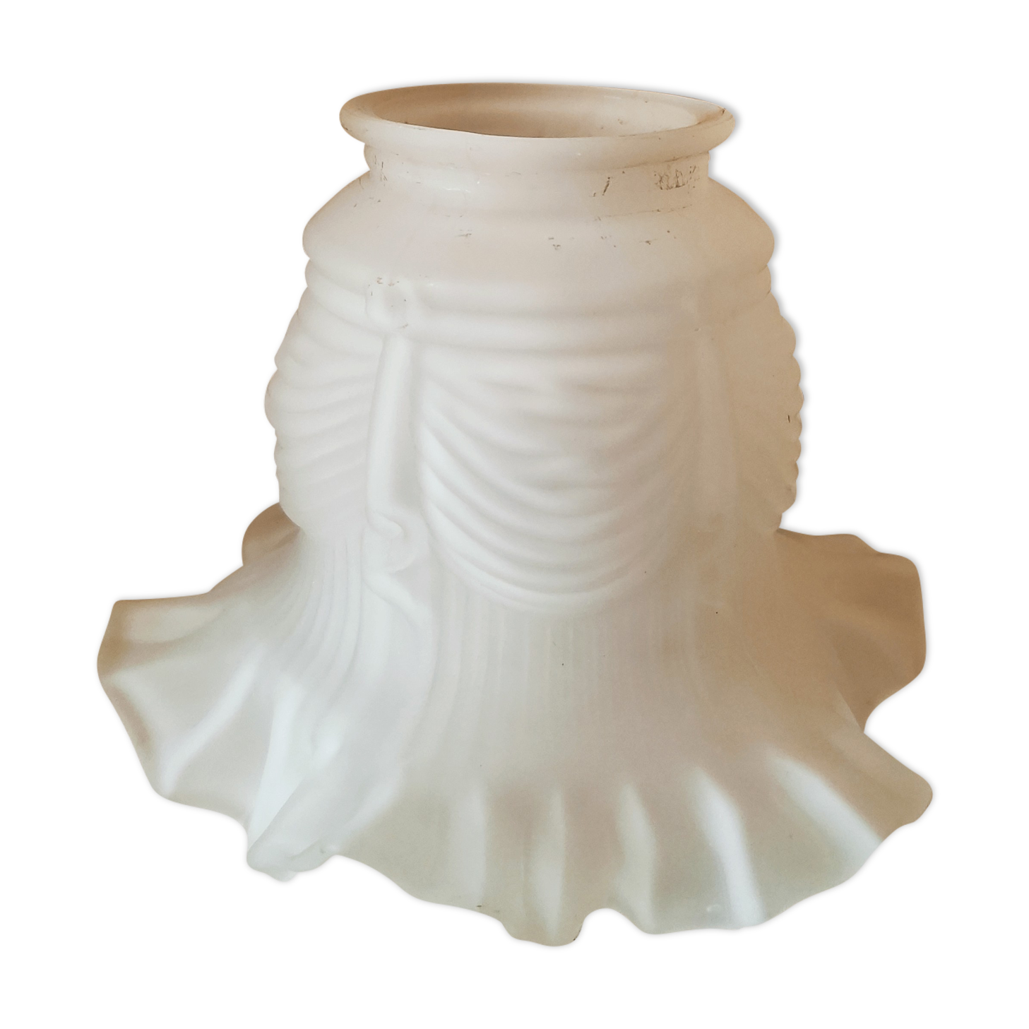 Art nouveau tulip in polished glass