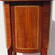 Console - table pedestal table marquetry style louis xv