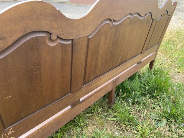 Banc rustique Véranda Patio Vintage Banc de jardin salon en chêne 1980s