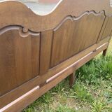 Rustic Bench Veranda Patio Vintage Garden Bench Living Room Oak 1980s