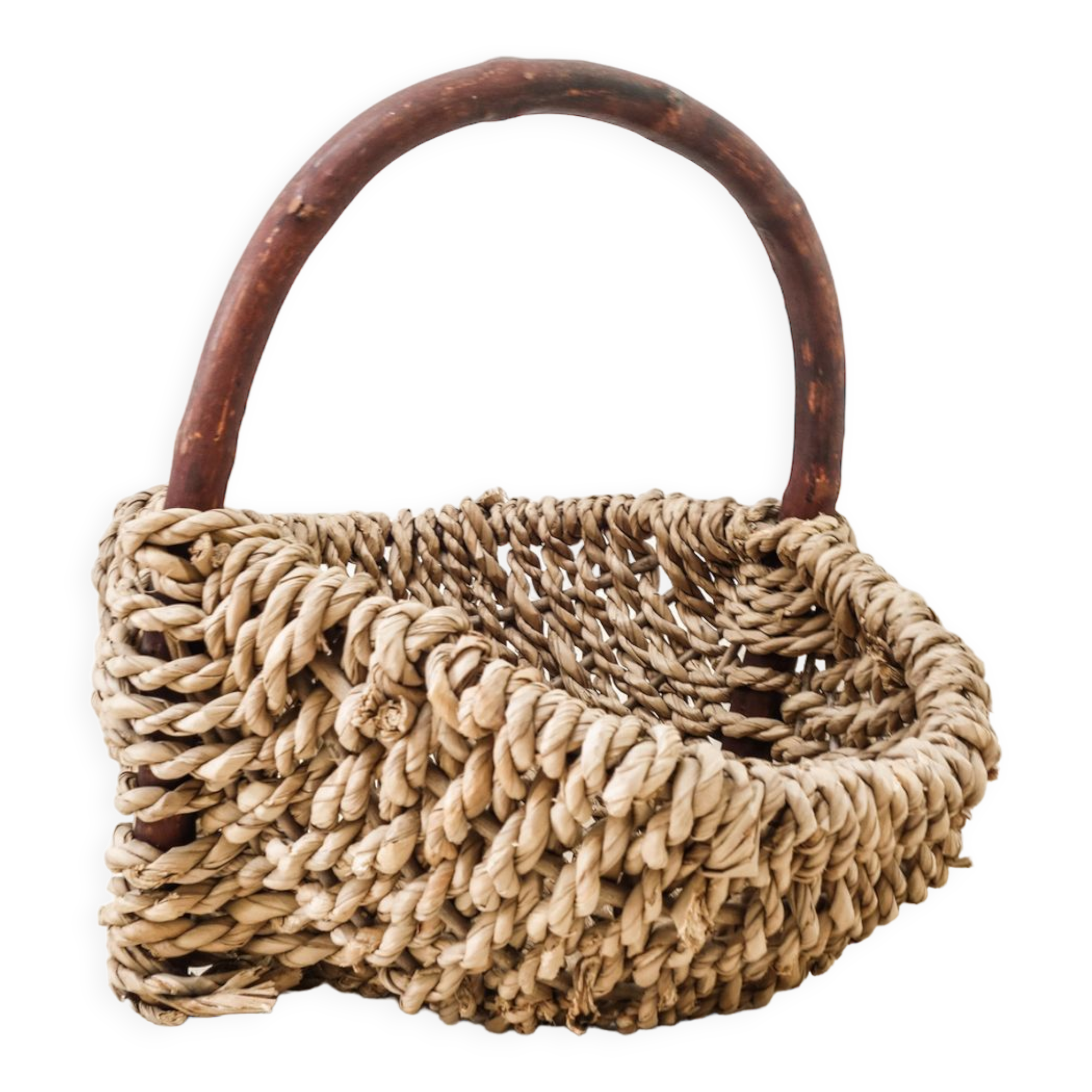 Rare 50s cord basket.